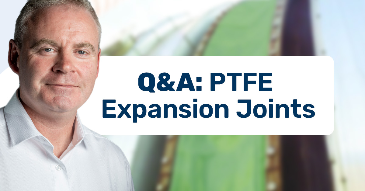 John McInerney portrait in front of Q A: PTFE Expansion Joint
