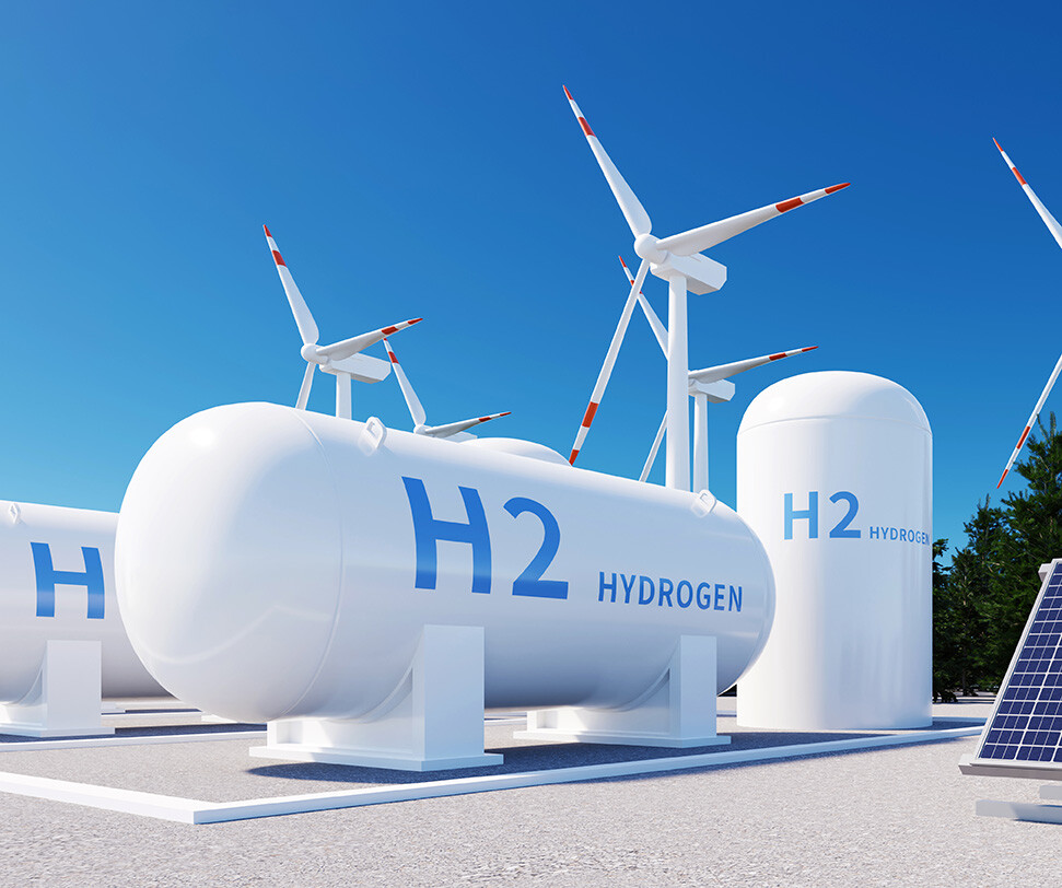 Hydrogen tanks and wind blades.