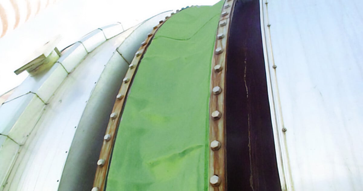 Green expansion joint in power station. 