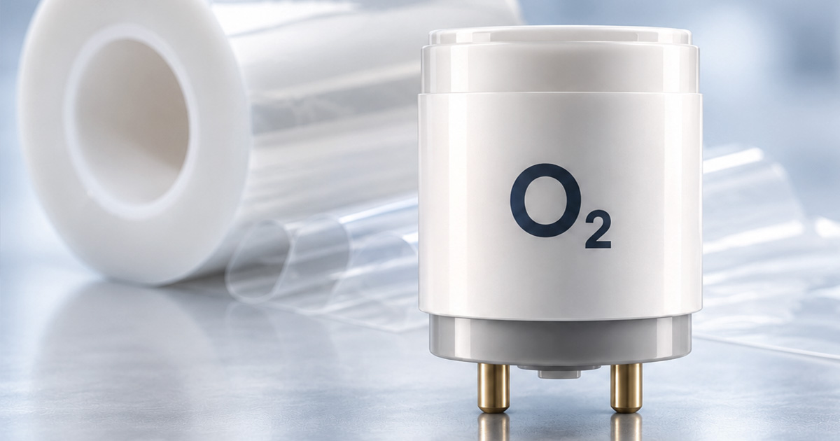 Digital rendering of oxygen galvanic sensor